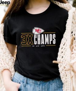 Kansas City Chiefs 3x Champs IV LIV LVII shirt