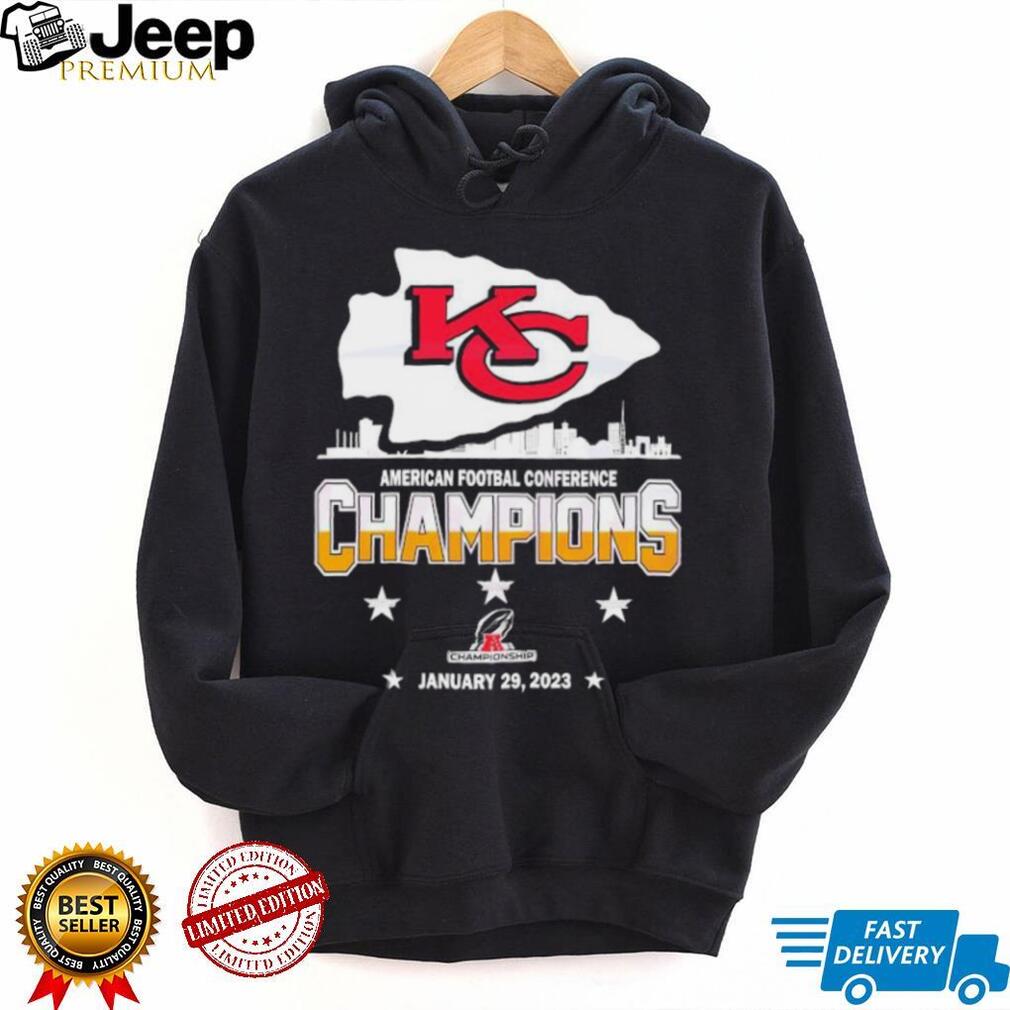 Kansas City Chiefs American football Conference Champions 2023 Shirt -  Limotees