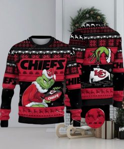 Kansas City Chiefs And Grinch Ugly Christmas Sweater 3D Printed Men And Women Holiday Gift