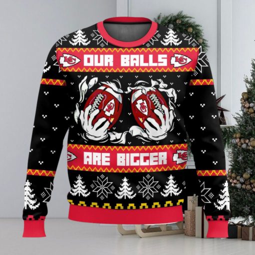 Kansas City Chiefs Ball Ugly Sweater 3D Printed Men And Women Christmas Gift