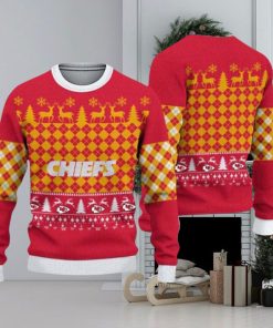 Kansas City Chiefs Check Christmas Sweater