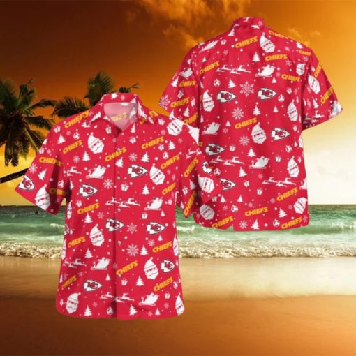 Kansas City Chiefs Christmas Hawaiian Shirt Beach Gift Fans For Men And Women