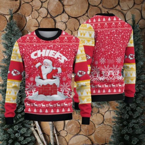 Kansas City Chiefs Christmas Santa Claus Pattern Limited Edition Ugly Sweater