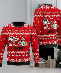 Kansas City Chiefs Cute The Snoopy Show Football Helmet Ugly Xmas Sweater
