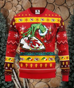 Kansas City Chiefs Grinch Christmas Ugly Sweater