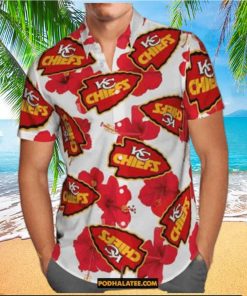 Kansas City Chiefs Hawaiian Shirt Beach Gift For Dad Aloha Shirt