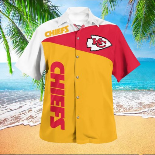 Kansas City Chiefs Hibiscus 3D Hawaiian Shirt Best For Fans Beach Gift For Men And Women