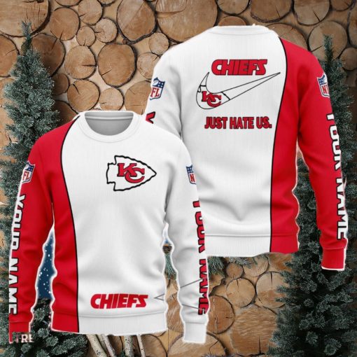 Kansas City Chiefs NFL Just Hate Us Personalized For Fans Sweater New