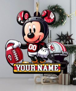 Kansas City Chiefs NFL Mickey Disney Christmas Tree ornament