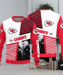 Kansas City Chiefs Skull Pattern Ugly Christmas Sweater