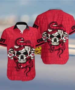 Kansas City Chiefs Snake And Skull Octopus Hawaiian Shirt Gift Halloween