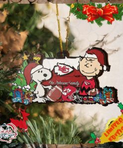 Kansas City Chiefs Snoopy NFL Sport Ornament Custom Your Family Name