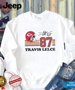 Kansas City Chiefs Travis Kelce Helmet Signature Shirt