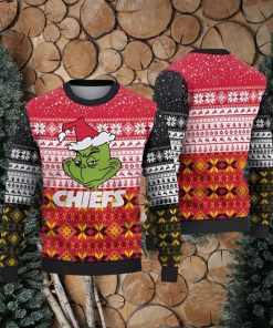 Kansas City Chiefs Ugly Christmas Sweaters Grinch