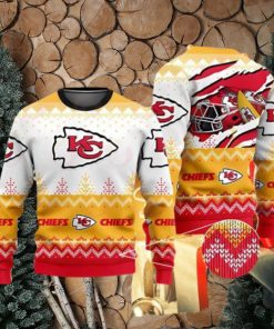 Kansas City Chiefs Ugly Sweater Yellow Nice Gift For Everyone