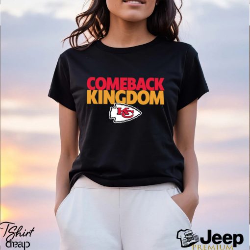 Kansas City Chiefs comeback kingdom American foolball logo shirt