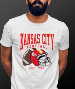 Kansas City Chiefs football est. 1960 NFL helmet logo shirt