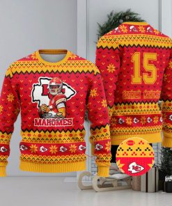 Kansas City Chiefs – Patrick Mahomes Custom Name And Number Ugly Christmas Sweater