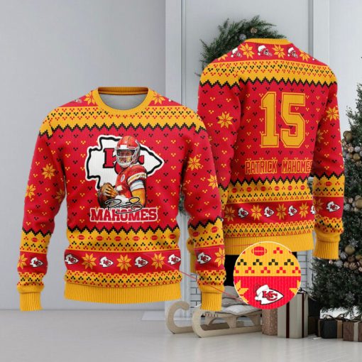 Kansas City Chiefs – Patrick Mahomes Custom Name And Number Ugly Christmas Sweater