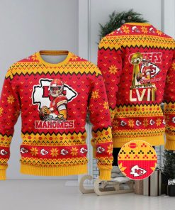 Kansas City Chiefs – Patrick Mahomes Super Bowl LVII Champions 2023 Ugly Christmas Sweater