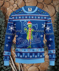 Kansas City Royals Funny Grinch Christmas Ugly Sweater