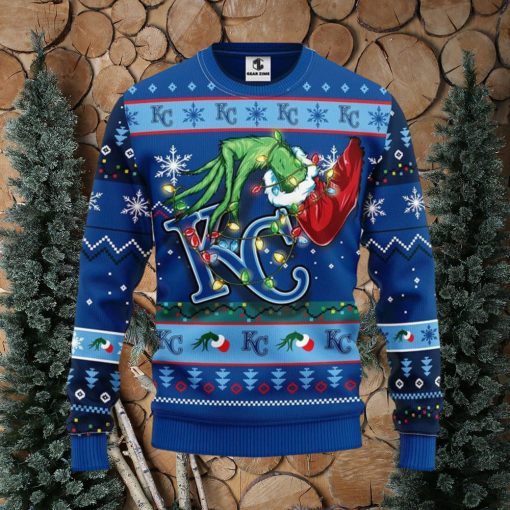 Kansas City Royals Grinch Christmas Ugly Sweater Christmas Gift For Fans Party Hoiliday Gift