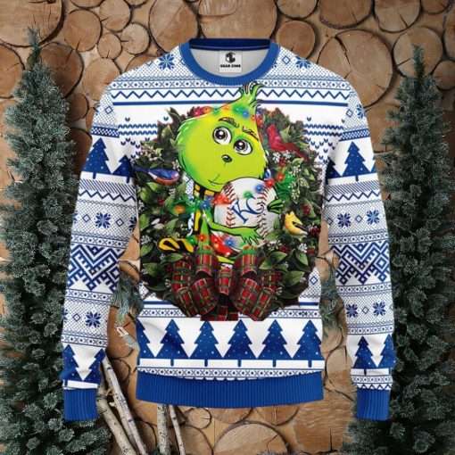 Kansas City Royals Grinch Hug Christmas Ugly Sweater