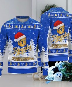 Kansas City Royals Logo Wearing Santa Hat Christmas Gift Ugly Christmas Sweater Christmas Gift Ideas
