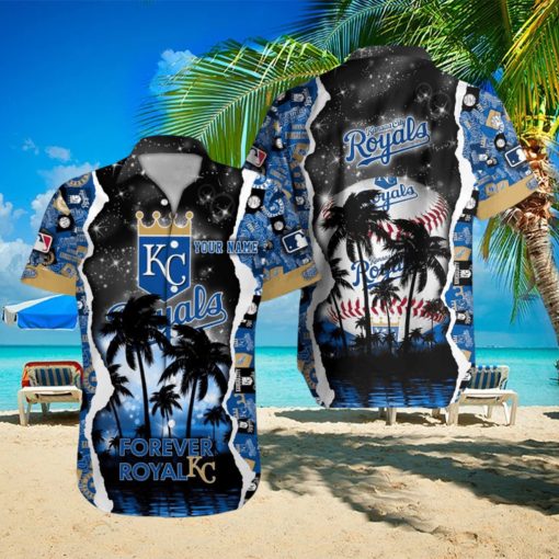 Kansas City Royals MLB Hawaiian Shirt Custom Name 3D All Over Printed Hawaii Shirt