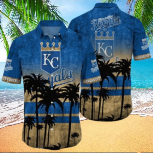 Kansas City Royals MLB Logo Coconut Tropical Hawaiian Shirt Beach Gift For Fans