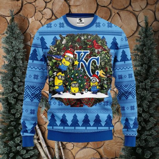 Kansas City Royals Minion Christmas Ugly Sweater Christmas Gift For Fans Party Hoiliday Gift