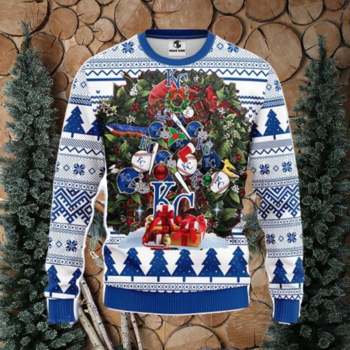 Kansas City Royals Tree Ugly Christmas Fleece Sweater