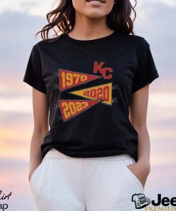 Kansas City chiefs super bowl wins pennants 1970 2020 2023 Shirt