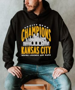 Kansas City of Champions where legends are made retro shirt