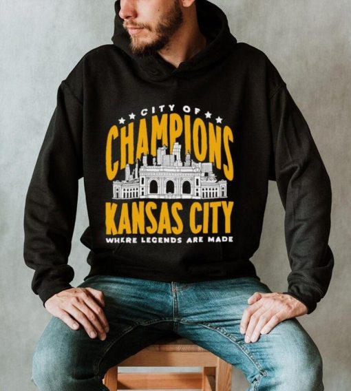 Kansas City of Champions where legends are made retro shirt