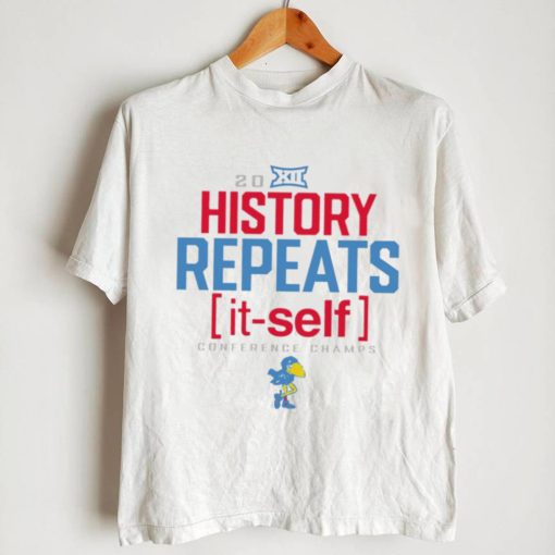 Kansas Jayhawks 2023 Big 12 Champions history repeats logo shirt