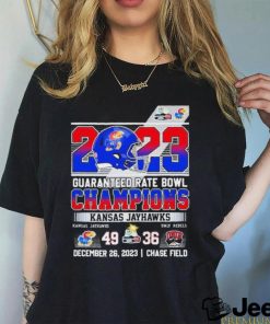 Kansas Jayhawks 2023 Guaranteed Rate Bowl Champions Kansas 49 – 36 UNLV Shirt