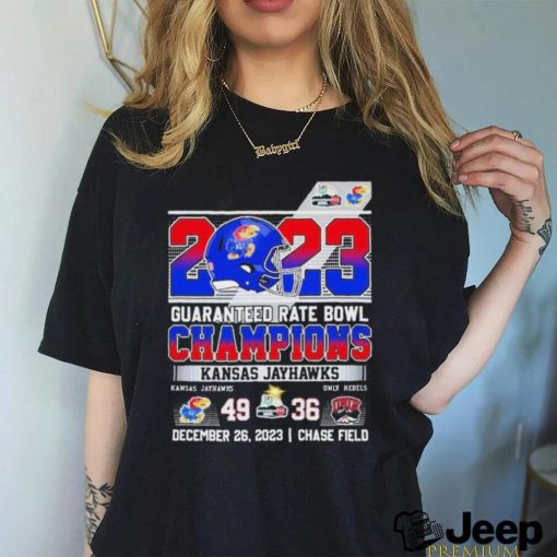 Kansas Jayhawks 2023 Guaranteed Rate Bowl Champions Kansas 49 – 36 UNLV Shirt