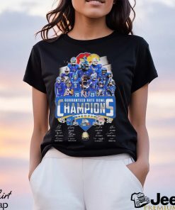 Kansas Jayhawks 2023 Guaranteed Rate Bowl Champions Signatures Shirt