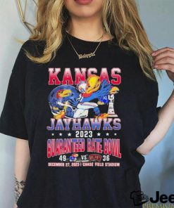 Kansas Jayhawks 2023 Guaranteed Rate Bowl Winner Defeat UNLV Rebels 49 36 Shirt