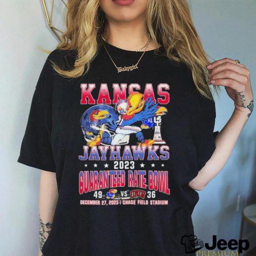 Kansas Jayhawks 2023 Guaranteed Rate Bowl Winner Defeat UNLV Rebels 49 36 Shirt