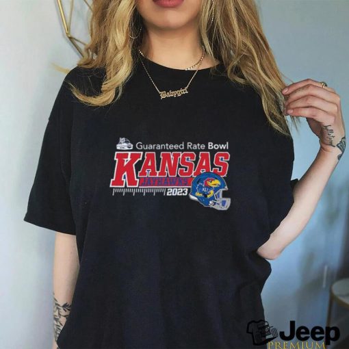 Kansas Jayhawks 2023 Guaranteed Rate Helmet Shirt