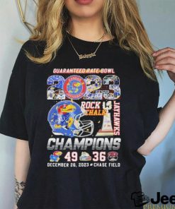 Kansas Jayhawks Guaranteed Rate Bowl Champions Rock Chalk 49 36 shirt