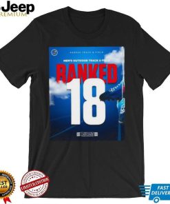 Kansas Jayhawks Kansas Track And Field Men’S Outdoor Track And Field Ranked 18 T Shirt