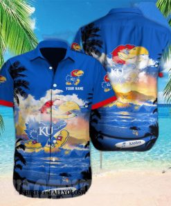 Kansas Jayhawks NCAA Custom All Over Print 3D Pocket Hawaiian