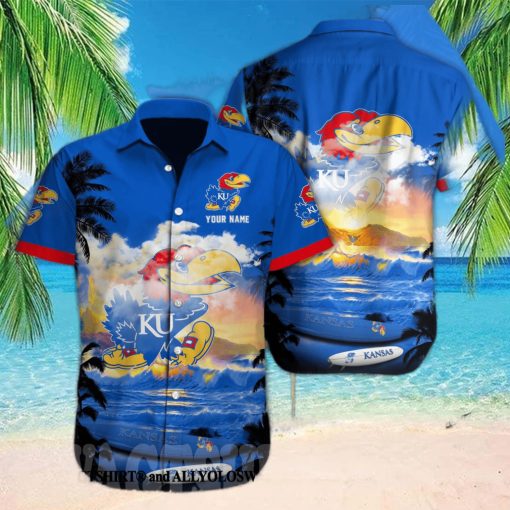 Kansas Jayhawks NCAA Custom All Over Print 3D Pocket Hawaiian