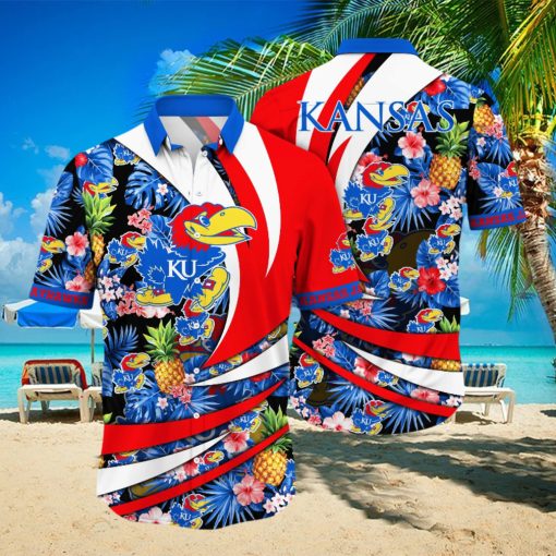 Kansas Jayhawks NCAA Hawaiian Shirt Surfing Aloha Shirt