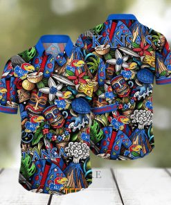 Kansas Jayhawks Ncaa Mens Floral Special Design Hawaiian Shirt