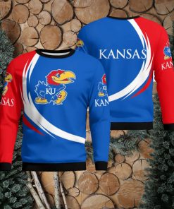 Kansas Jayhawks Simple Vintage 3D Sweater Christmas Gift For Fans