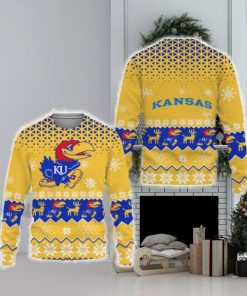 Kansas Jayhawks Sports Football Merry Christmas 3D Sweater For Fans Gifts Unisex